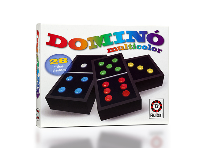 Dominó multicolor