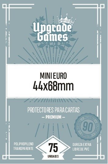 75 Protectores para cartas Mini Euro 44x68 mm