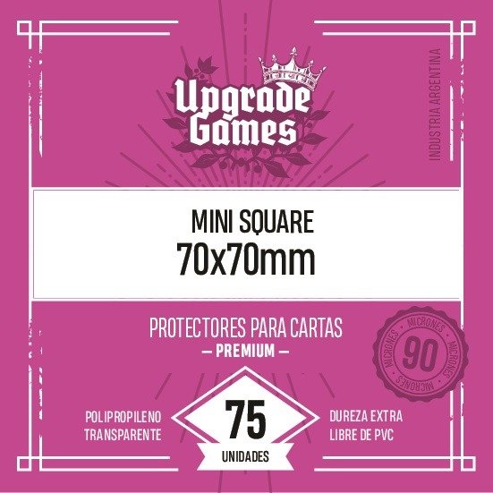 75 Protectores para cartas Mini Square 70x70 mm
