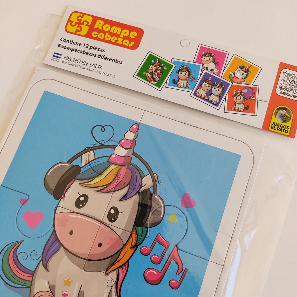 Rompecabezas de 4 piezas (6 diferentes)