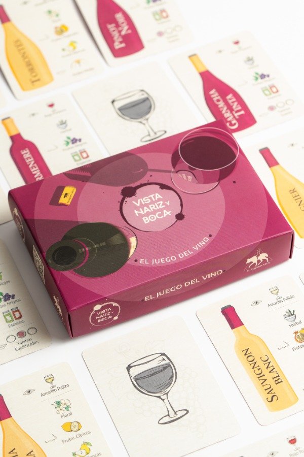 Vista, naríz y boca (el juego del vino)