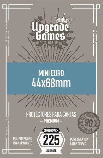 225 Protectores para cartas Mini Euro 44x68 mm