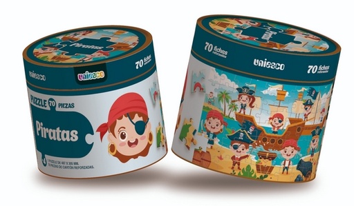 Puzzle 70 piezas Piratas